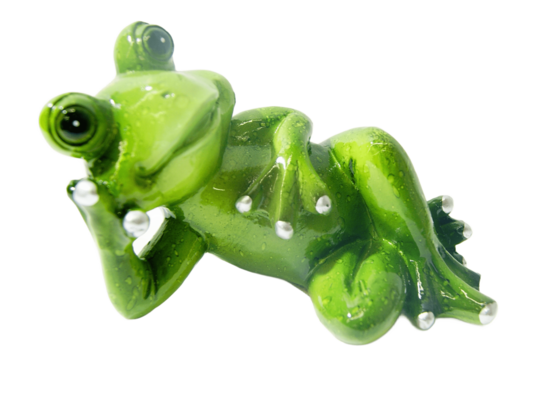 Figura z poliresinu żaba 7,5 cm zielony