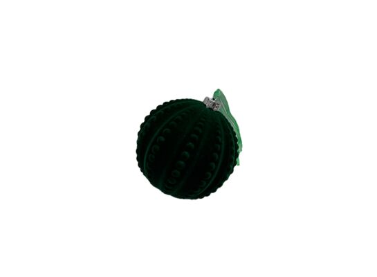 Bombka flokowana plastikowa 8 cm zielony