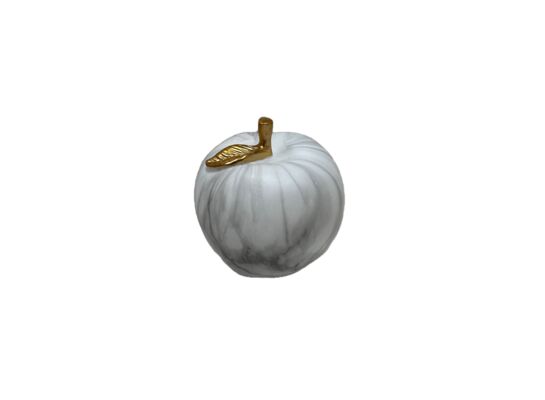Figura ozdobna jabłko 10 cm szary