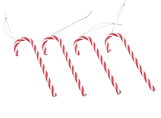 Laski zawieszki 4 szt. 12 cm czerwony