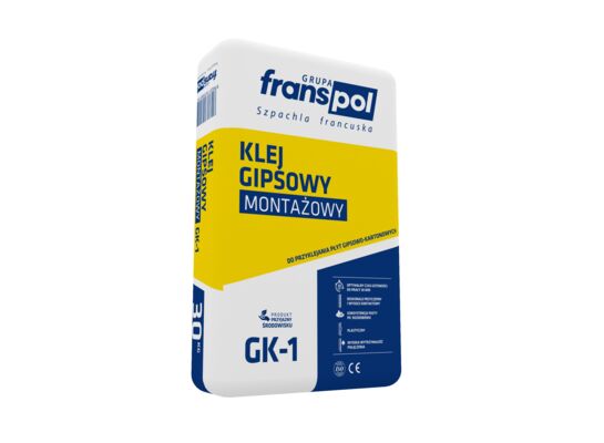Klej gipsowy montażowy GK-1 30 kg Franspol
