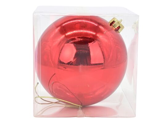 Bombki plastikowa 15 cm czerwony