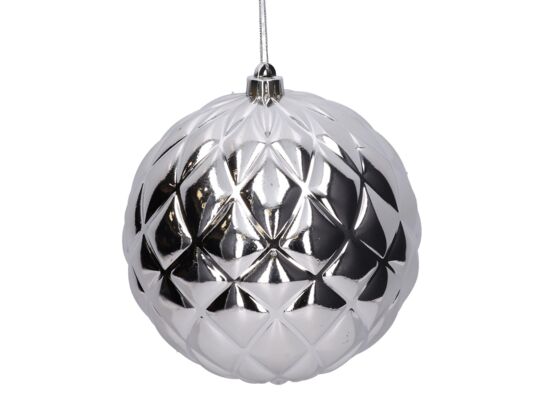 Bombka plastikowa 18 cm srebrny