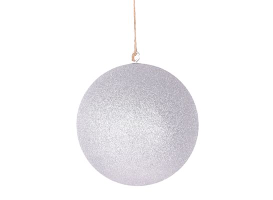 Bombka plastikowa 20 cm srebrny