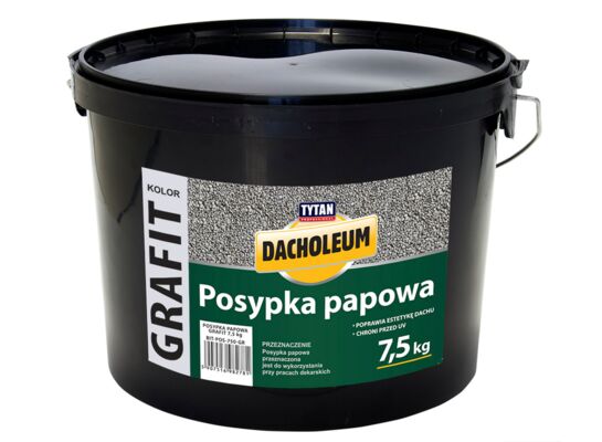 Posypka papowa DACHOLEUM grafit 7,5 kg TYTAN PROFESSIONAL