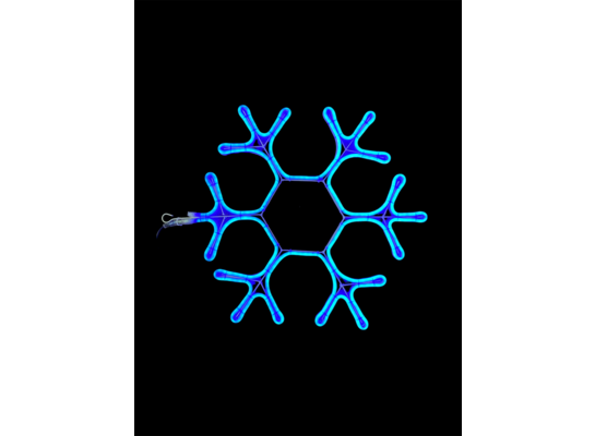 Neonowa dekoracja świetlna 432 LED śnieżynka 50 cm