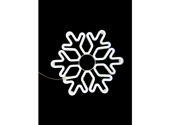 Neonowa dekoracja świetlna 360 LED śnieżynka 40 cm