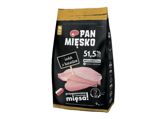 Karma sucha dla psa indyk/bażant S 9 kg PAN MIĘSKO