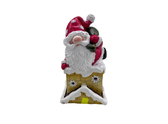 Figurka Święty Mikołaj w kominie 16 x 10,5 cm