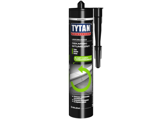 Uszczelniacz dekarski bitumiczny 280 ml czarny TYTAN PROFESSIONAL