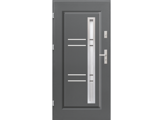Drzwi zewnętrzne Opal antracyt 90 cm lewe Splendoor