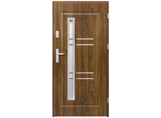 Drzwi zewnętrzne Opal orzech 90 cm prawe Splendoor