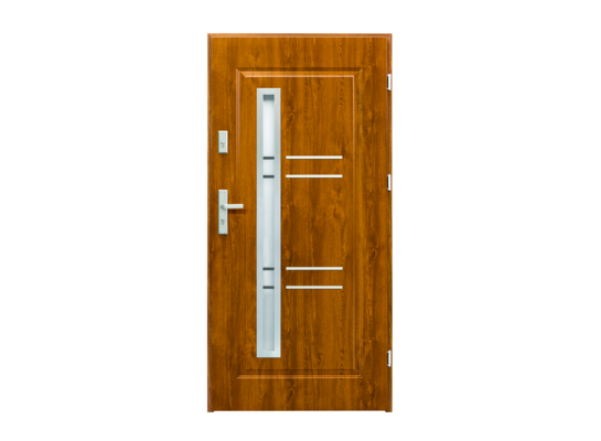 Drzwi zewnętrzne Opal złoty dąb 90 cm prawe Splendoor