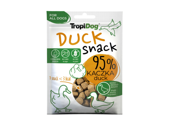 Przysmak dla psa Tropidog snack kaczka 100 g
