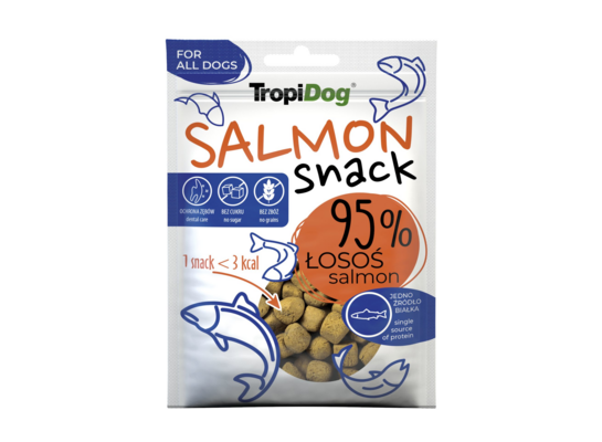 Przysmak dla psa Tropidog snack łosoś 100 g