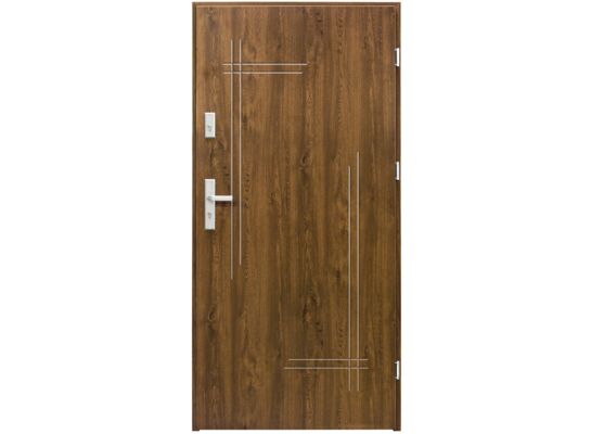 Drzwi zewnętrzne Hash orzech 80 cm prawe Splendoor
