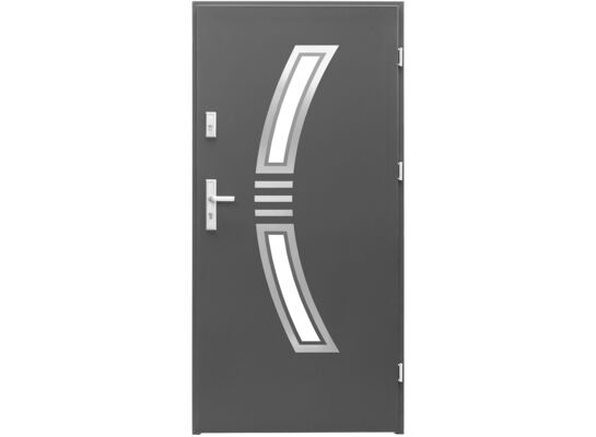 Drzwi zewnętrzne Kaszmir antracyt 90 cm prawe Splendoor