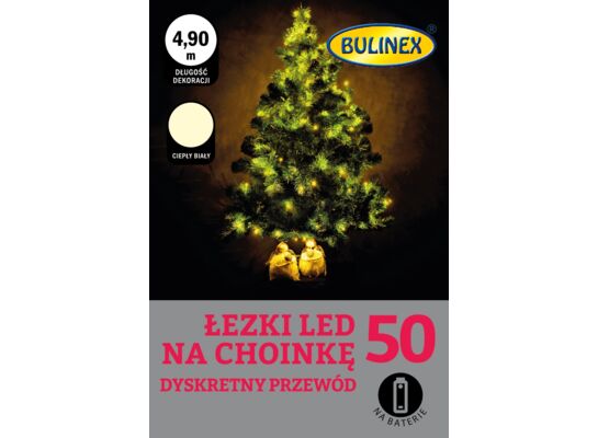 Lampki bateria nitki 50 led BULINEX