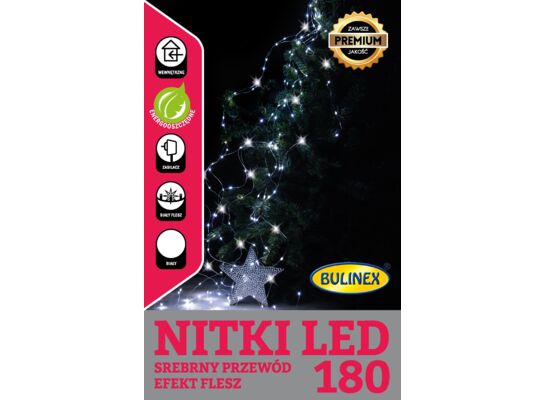 Flesz lampki łezki 180 l wiązki led 9 sztuk BULINEX
