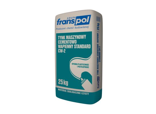 Tynk maszynowy cementowo-wapienny standard CW-2, 25 kg Franspol