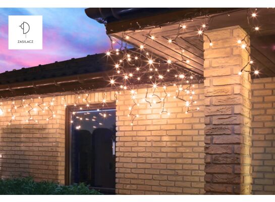 Kurtyna sople led 100 l na zasilacz z dodatkowym gniazdem BULINEX