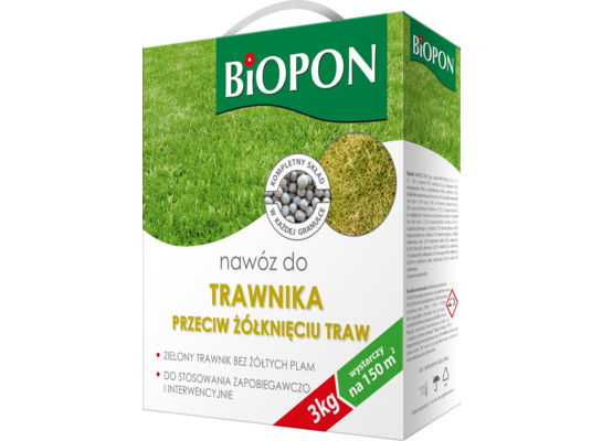 Nawóz do trawnika przeciw żółknięciu 3 kg Bopon