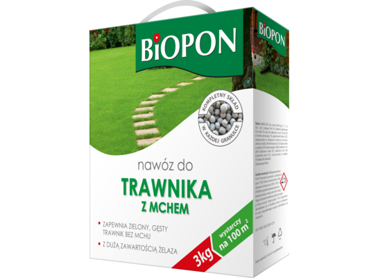 Nawóz do trawnika z mchem 3 kg Bopon