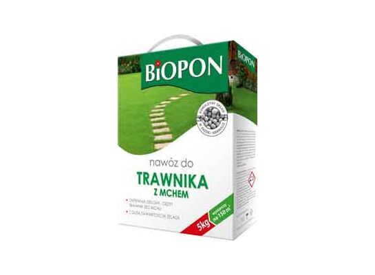 Nawóz do trawnika z mchem 5 kg Bopon