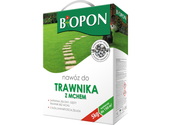 Nawóz do trawnika z mchem 5 kg Bopon