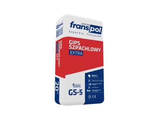 Gips szpachlowy extra biały GS-5 20 kg Franspol