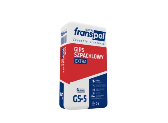 Gips szpachlowy extra biały GS-5 5 kg  Franspol