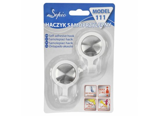 Haczyk pojedynczy Dot biały