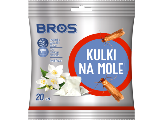 Kulki kwiatowe na mole 20 szt. BROS