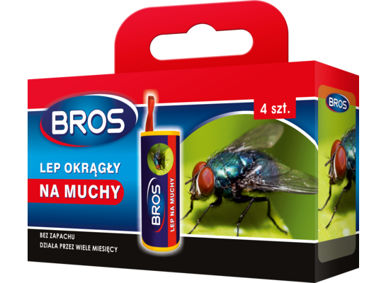 Lep okrągły na muchy 4-pak BROS