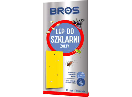Lep do szklarni żółty 10 sztuk BROS