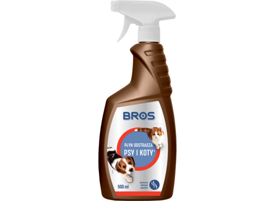 Płyn odstrasza psy i koty 500 ml BROS