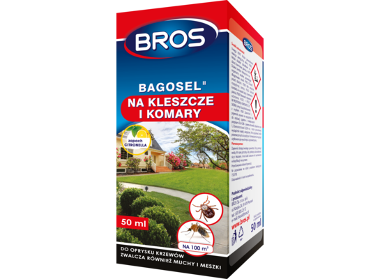 Bagosel 100EC 50 ml - preparat do oprysku ogrodu przeciw komarom BROS