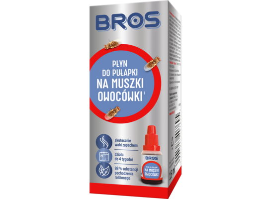 Płyn do pułapki na muszki owocówki 15 ml BROS