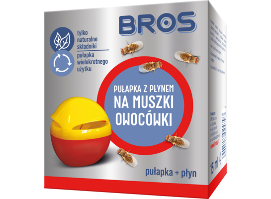 Pułapka z płynem na muszki owocówki BROS