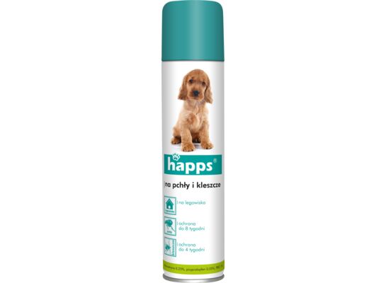 Spray dla psów na pchły i kleszcze 250 ml Happs
