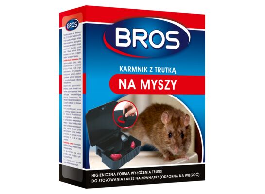 Karmnik z trutką na myszy BROS