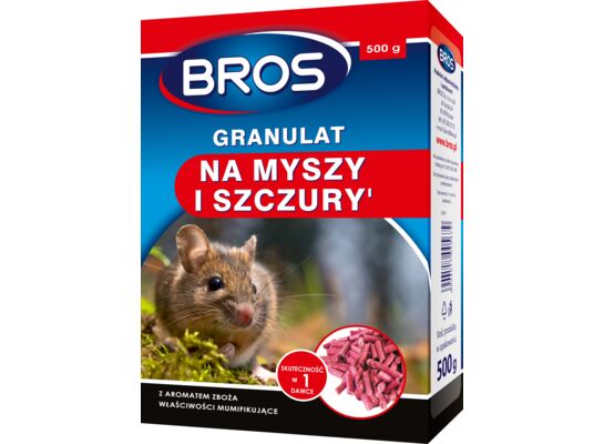 Granulat na myszy i szczury 500 g BROS