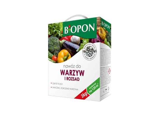 Nawóz do pomidorów, ogórków i warzyw 3 kg Bopon