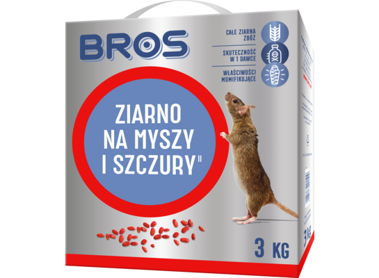 Ziarno na myszy i szczury 3 kg BROS
