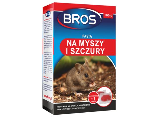 Pasta na myszy i szczury 100 g BROS
