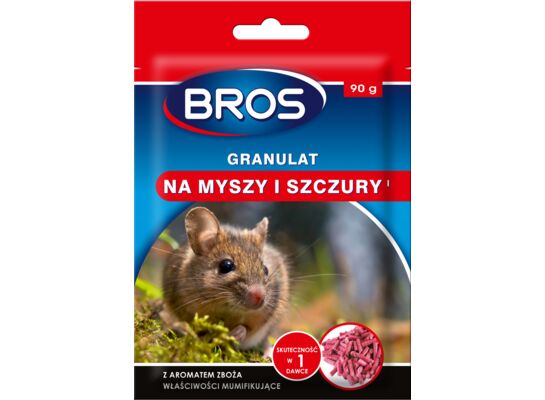 Granulat na myszy i szczury 90 g BROS