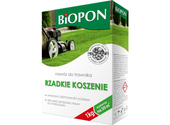 Nawóz do trawnika rzadkie koszenie 1 kg Bopon