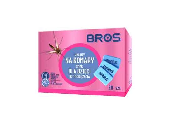Wkłady do elektro na komary dla dzieci 20 sztuk BROS
