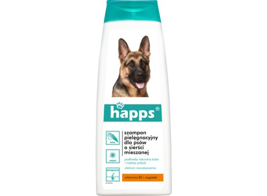 Szampon pielęgnacyjny dla psów o sierści mieszanej 200 ml HAPPS