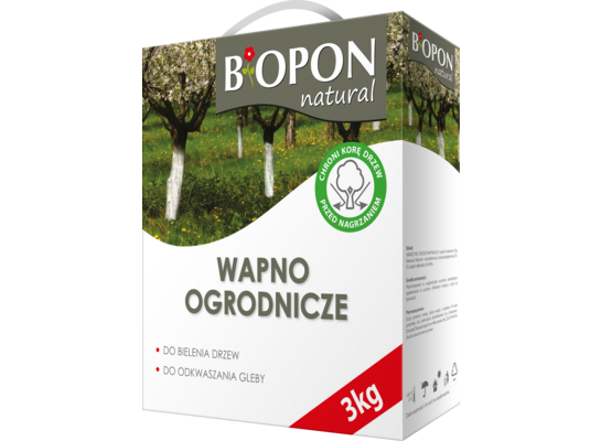 Wapno ogrodnicze do bielenia i odkwaszania gleby 3 kg Bopon